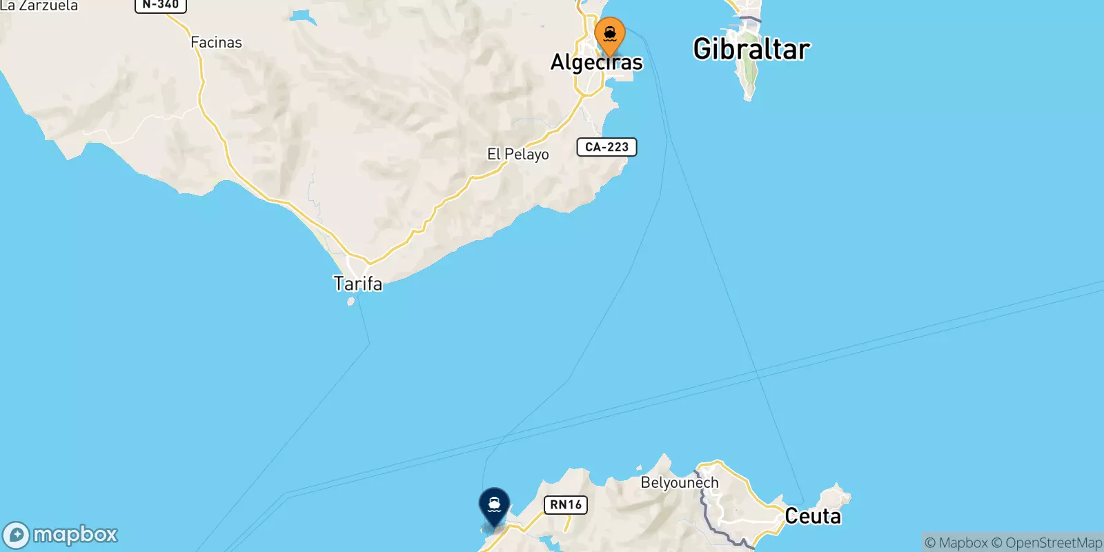 Ferries de Algeciras a Marruecos