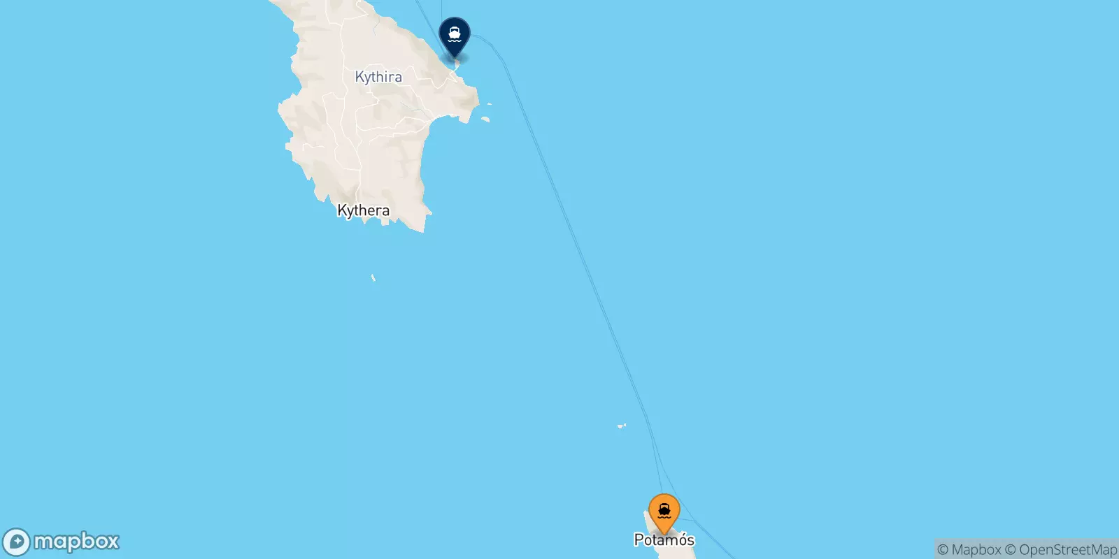 Ferries de Antikythira a Kythira