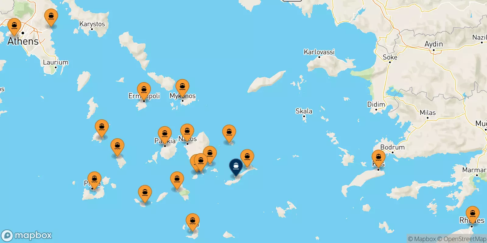 Ferries de Grecia a Katapola (Amorgos)