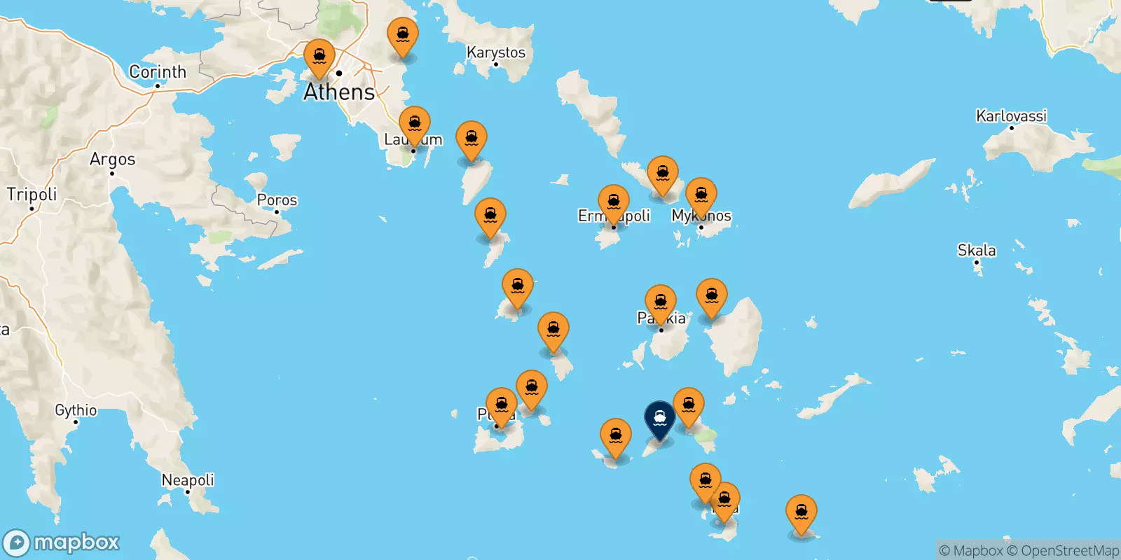 Ferries de Grecia a Sikinos