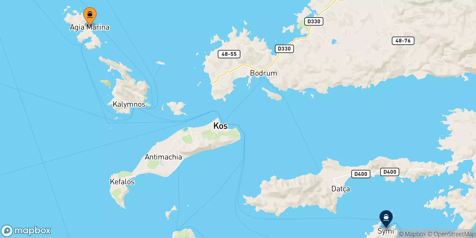 Ferries de Leros a Symi