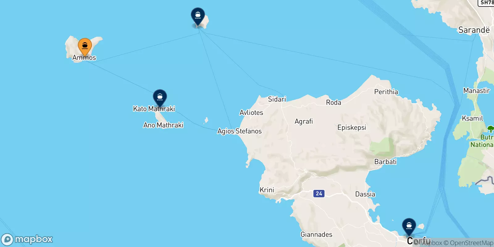 Ferries de Ozoni a Islas Jonicas