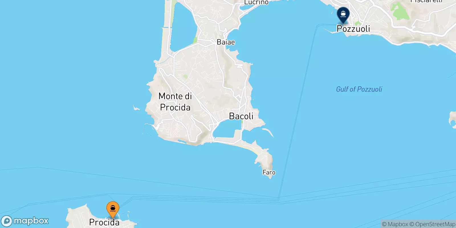 Ferries de Procida a Golfo De Nápoles