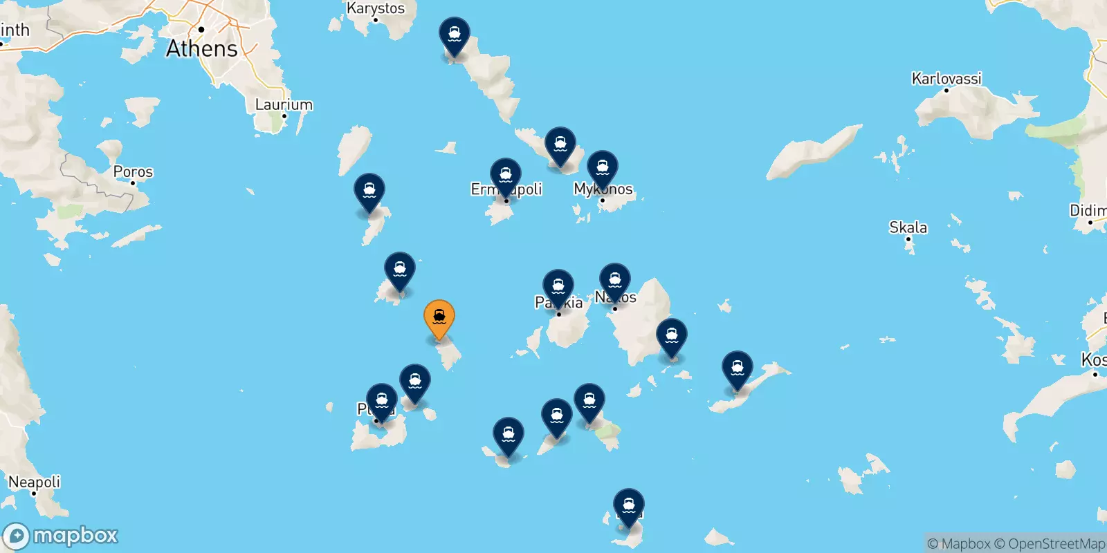 Ferries de Sifnos a Las Cicladas