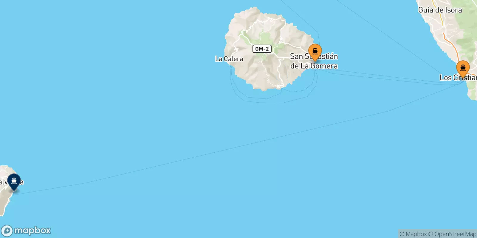 Ferries de España a Valverde (El Hierro)