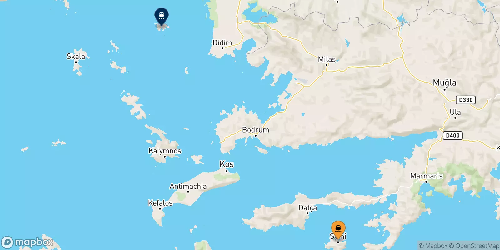 Ferries de Symi a Agathonisi