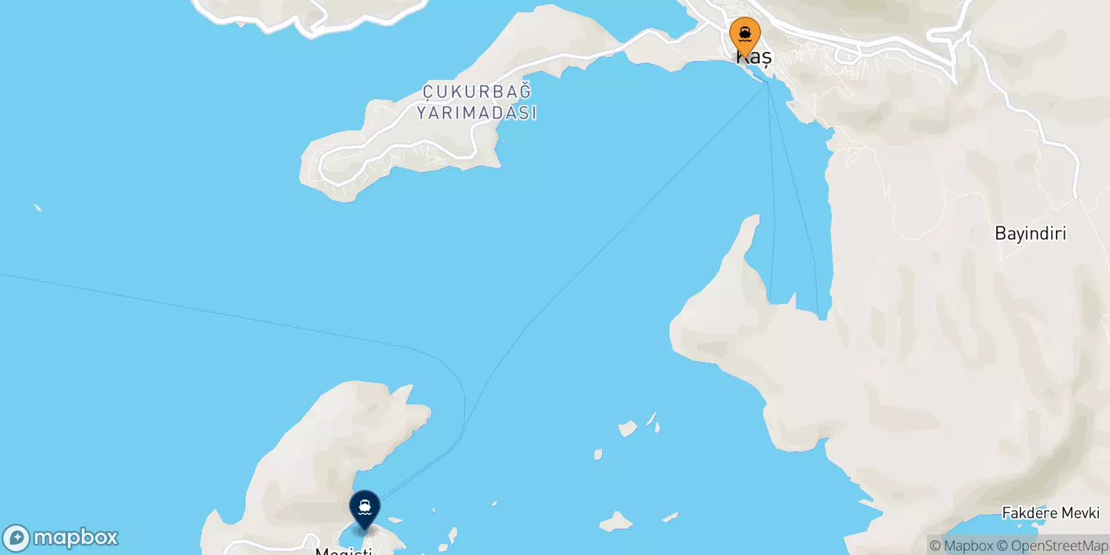 Ferries de Turquía a Kastelorizo