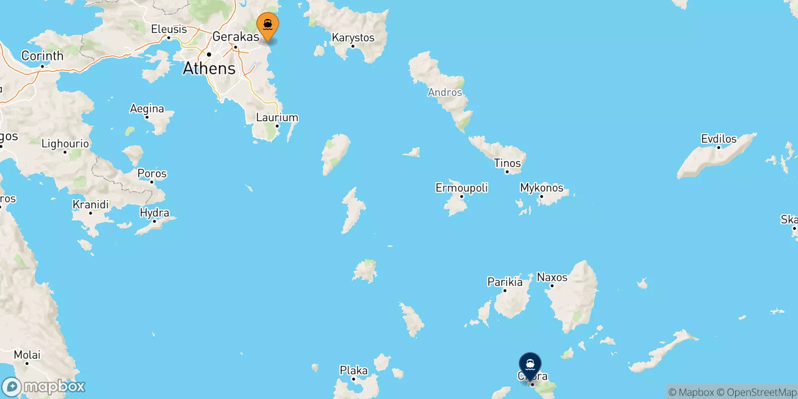 Ferries de Rafina a Ios