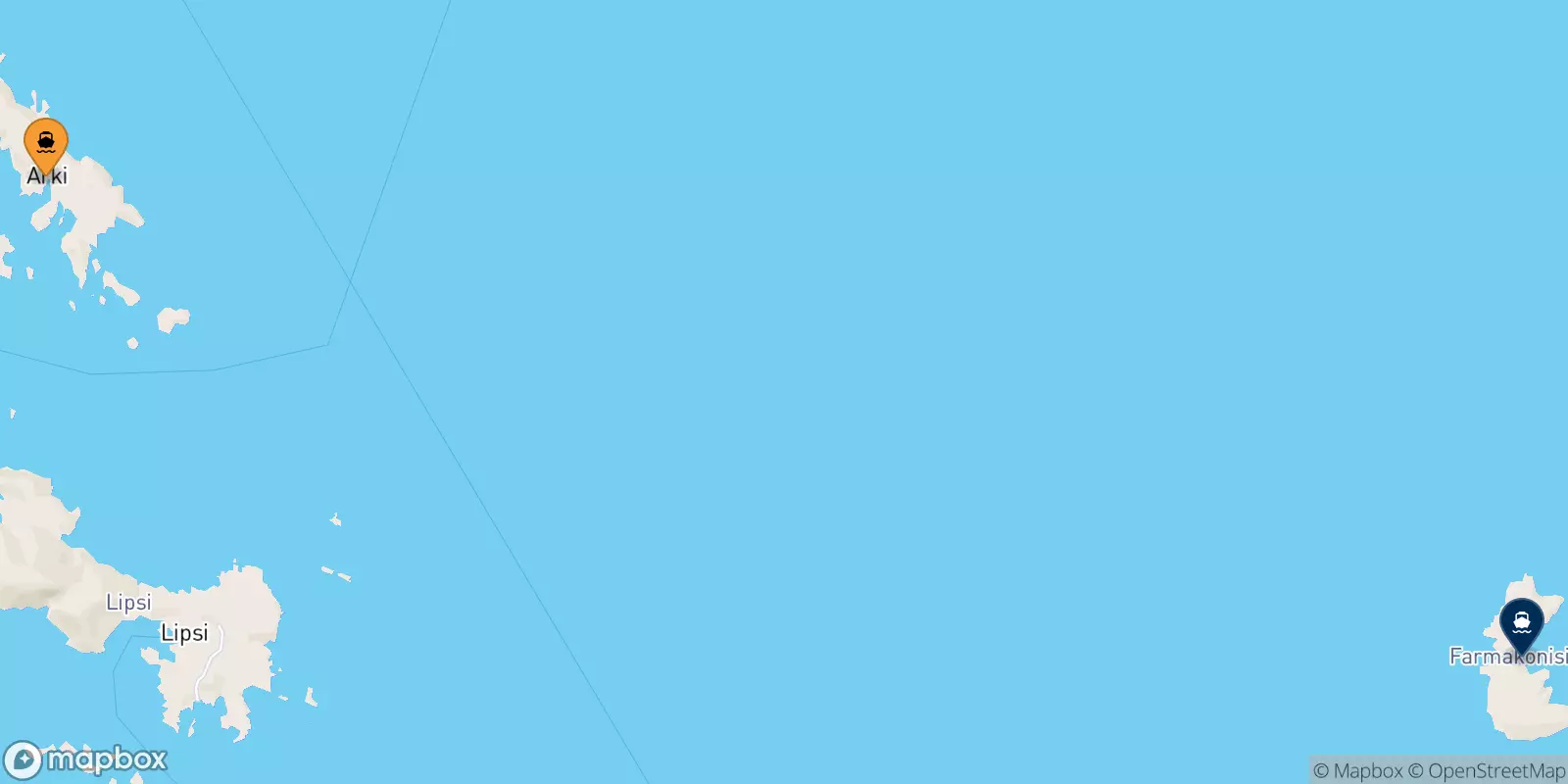 Ferries de Arkyi a Farmakonisi